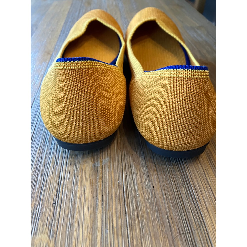Rothy's The Daily Flat Mesh Washable Marigold size 6.5 Ballet Slip On Rare Color - Picture 3 of 8